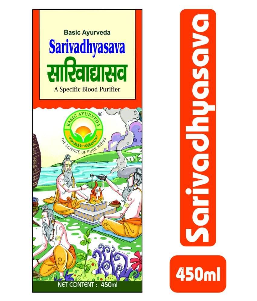     			Basic Ayurveda Sarivadhyasava Liquid 450 ml Pack Of 4