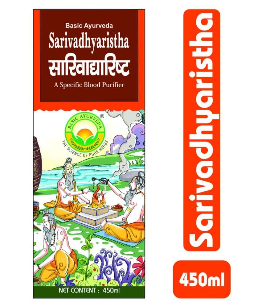     			Basic Ayurveda Sarivadyarishta Liquid 450 ml Pack Of 4