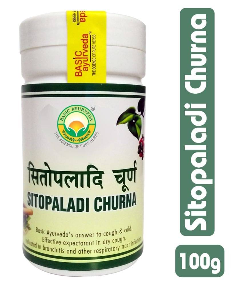 Basic Ayurveda Sitopladi Churna Powder 100 gm Pack Of 4 Basic Ayurveda Sitopladi Churna Powder 100 gm Pack Of 4