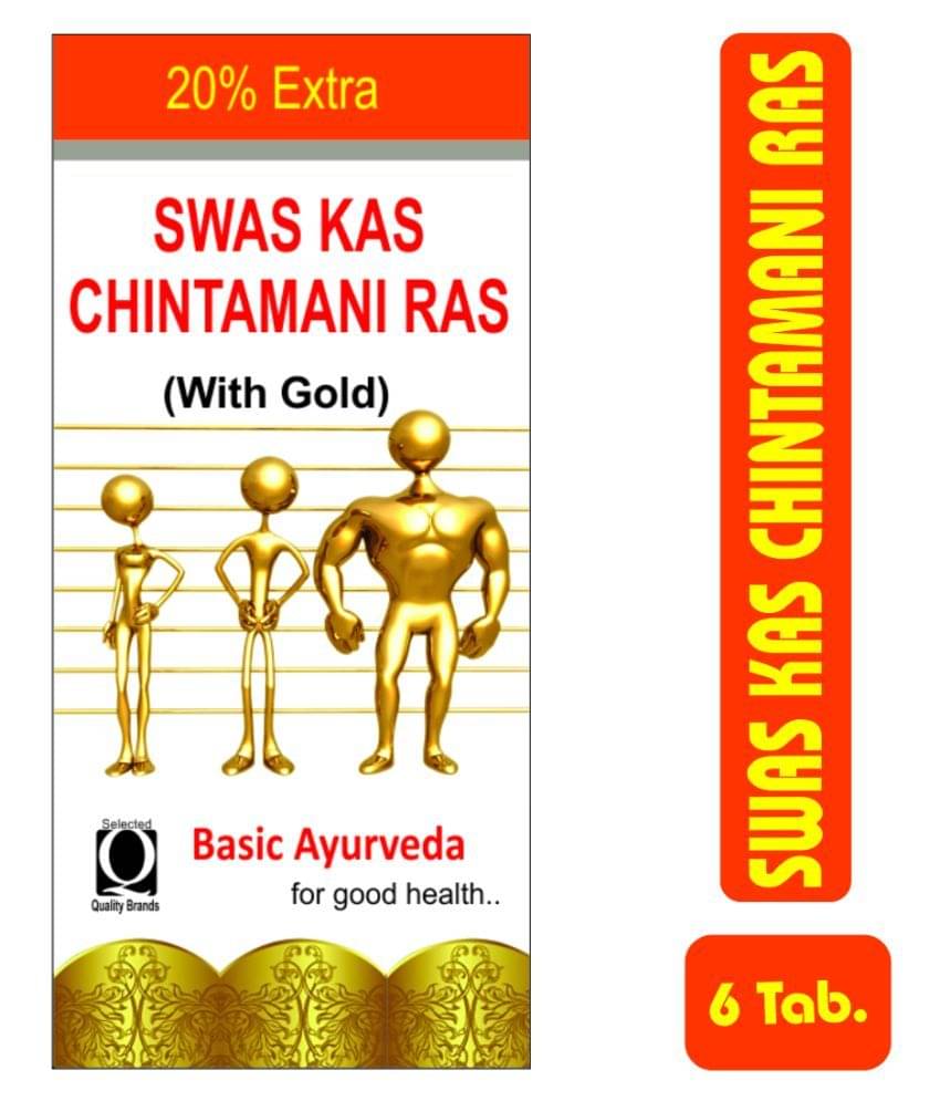     			Basic Ayurveda Swas Kas Chintamani Ras Tablet 6 no.s Pack of 3