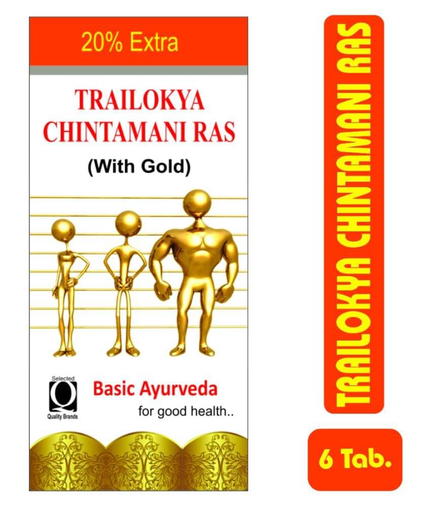     			Basic Ayurveda Trailokya  Chintamani Ras Tablet 6 no.s Pack Of 2