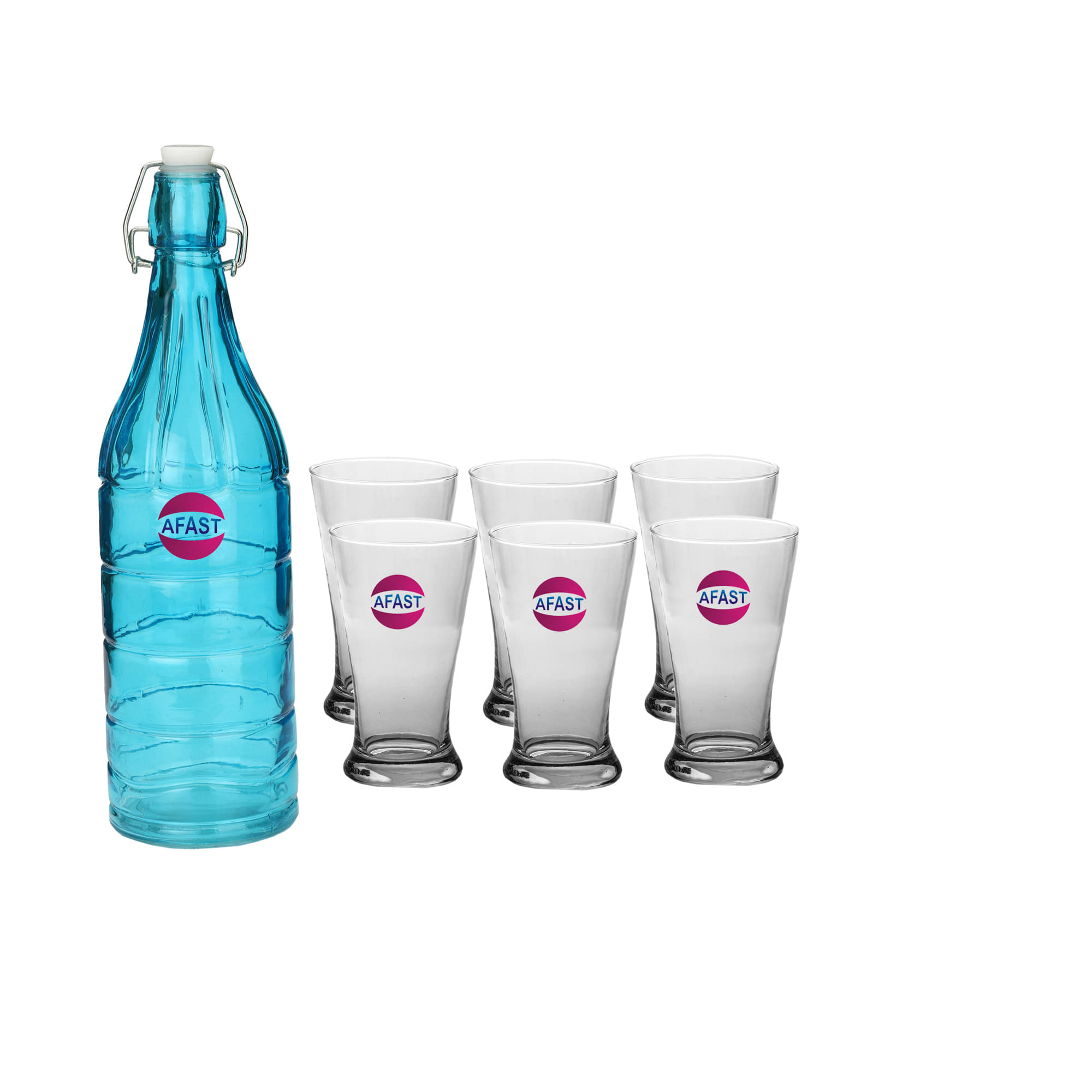 Somil Glass Bottle Glass Set, Transparent, Pack Of 7, 1000 ml Somil Glass Bottle Glass Set, Transparent, Pack Of 7, 1000 ml