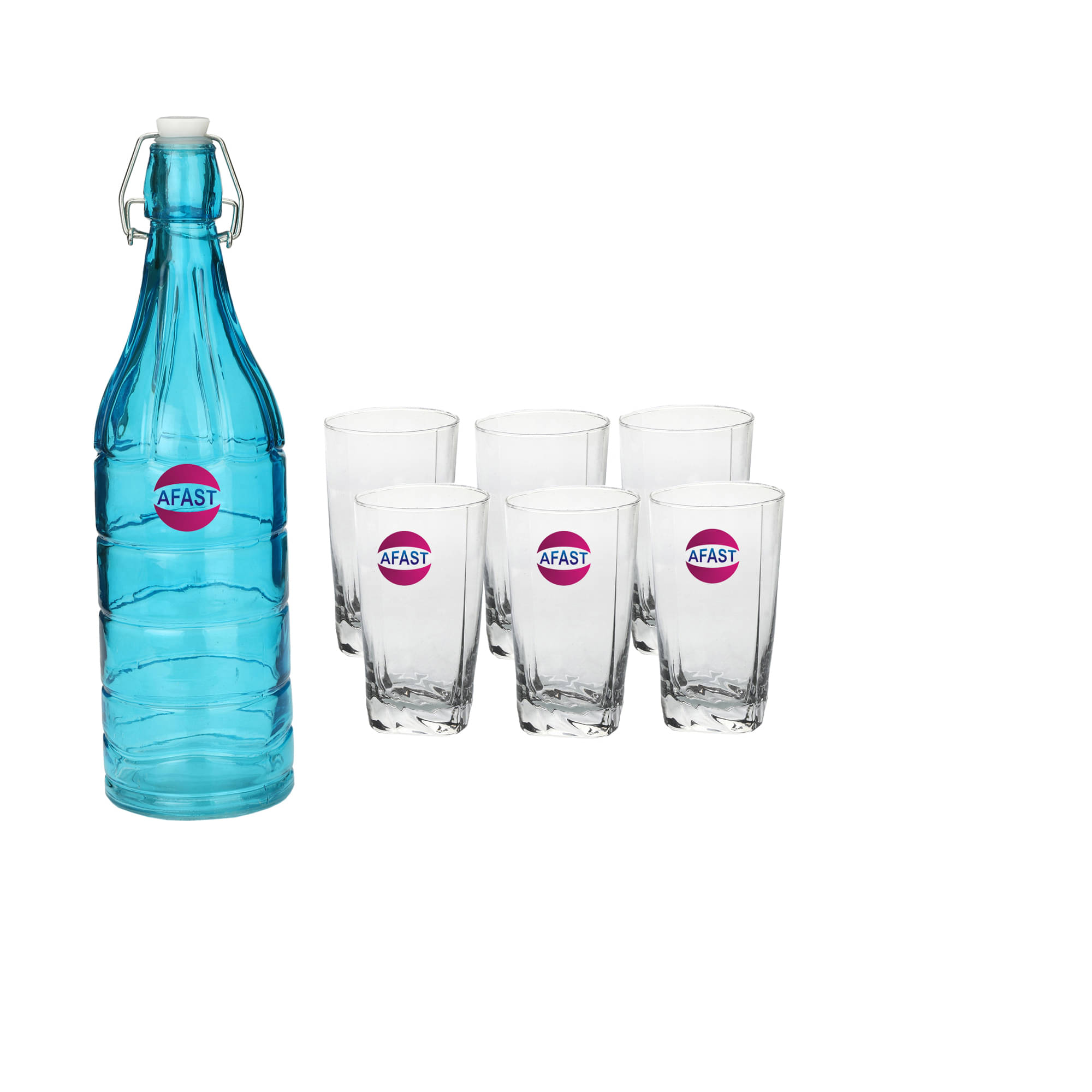 Somil Glass Bottle Glass Set, Transparent, Pack Of 7, 1000 ml Somil Glass Bottle Glass Set, Transparent, Pack Of 7, 1000 ml