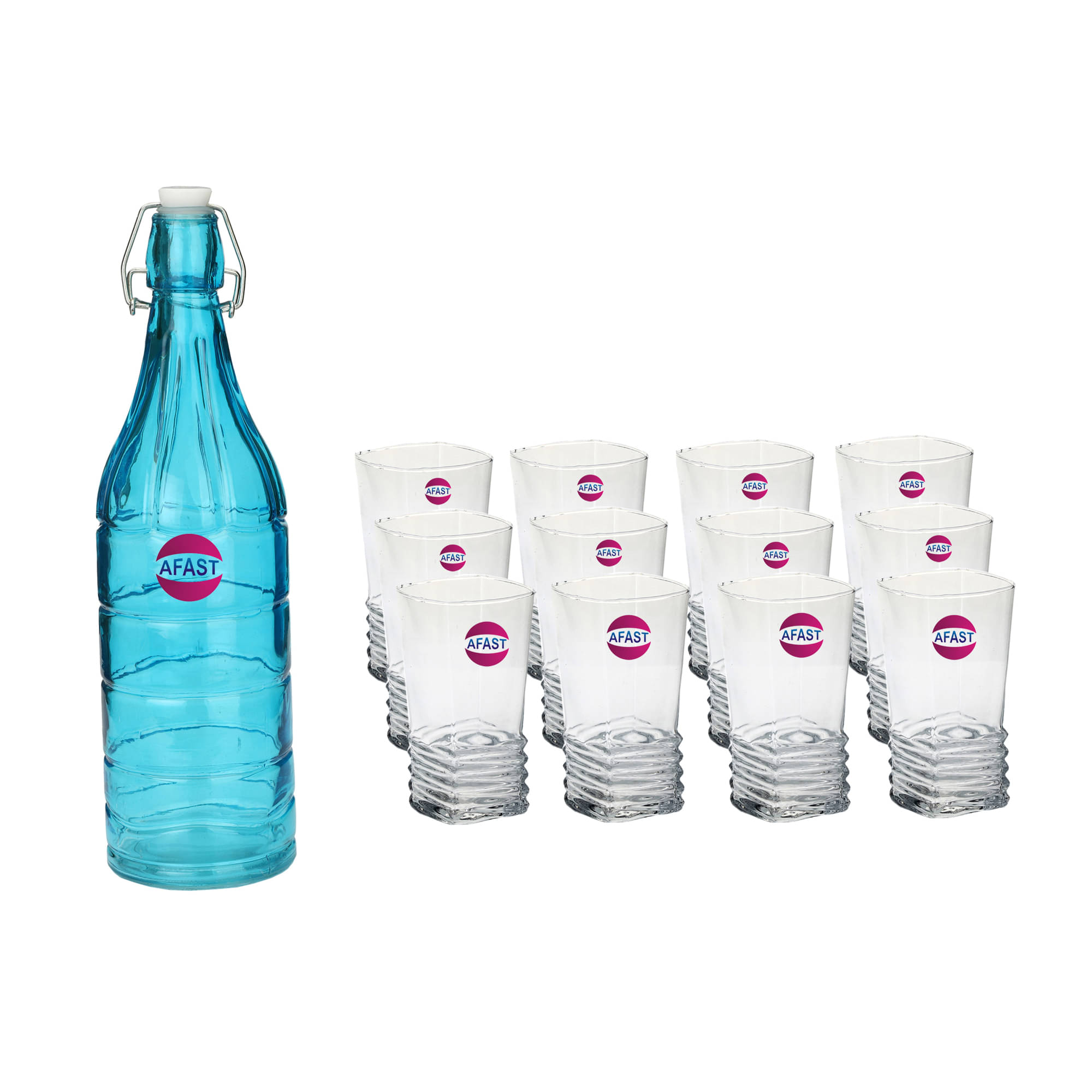 Somil Glass Bottle Glass Set, Transparent, Pack Of 13, 1000 ml Somil Glass Bottle Glass Set, Transparent, Pack Of 13, 1000 ml