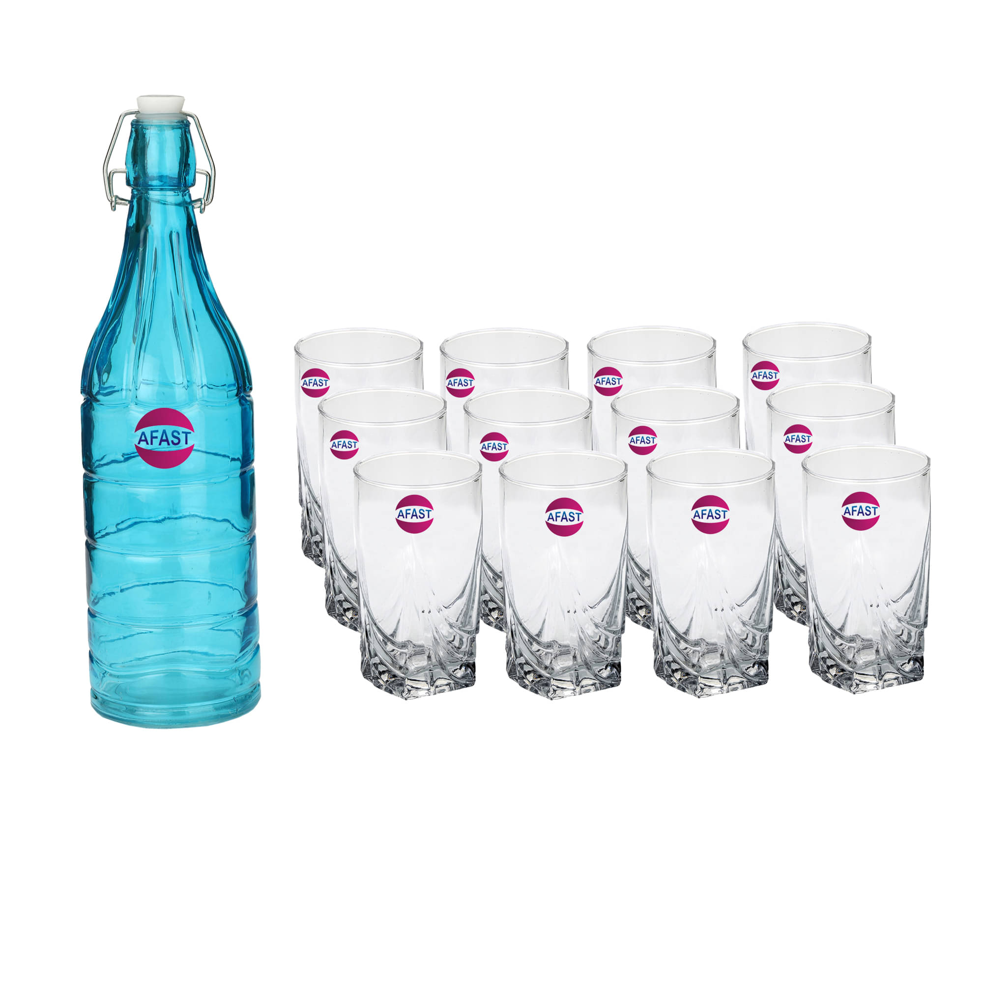 Somil Glass Bottle Glass Set, Transparent, Pack Of 13, 1000 ml Somil Glass Bottle Glass Set, Transparent, Pack Of 13, 1000 ml