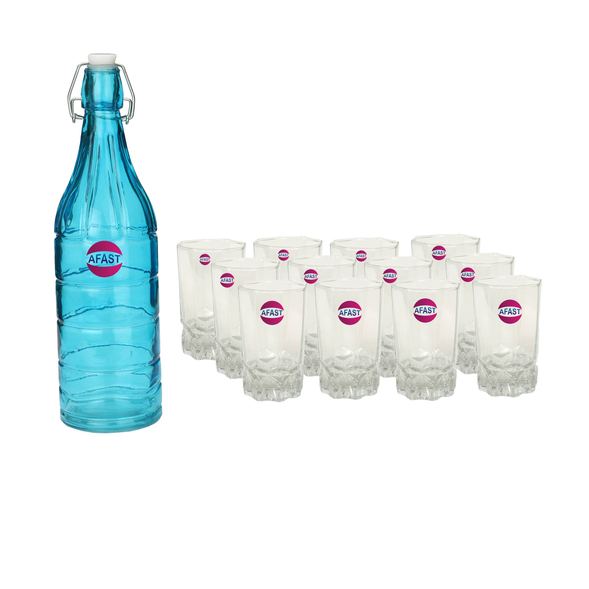 Somil Glass Bottle Glass Set, Transparent, Pack Of 13, 1000 ml Somil Glass Bottle Glass Set, Transparent, Pack Of 13, 1000 ml