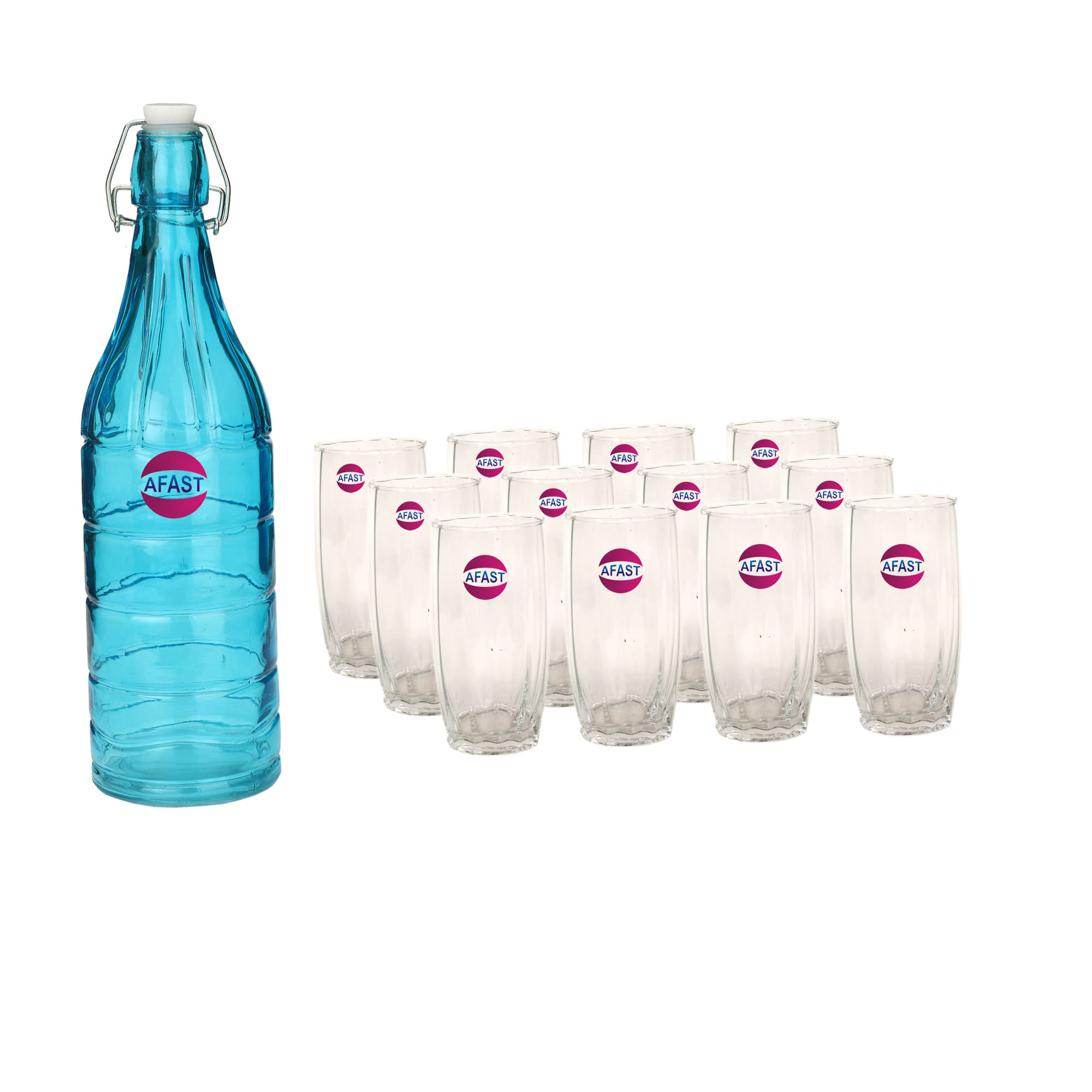 Somil Glass Bottle Glass Set, Transparent, Pack Of 13, 1000 ml Somil Glass Bottle Glass Set, Transparent, Pack Of 13, 1000 ml