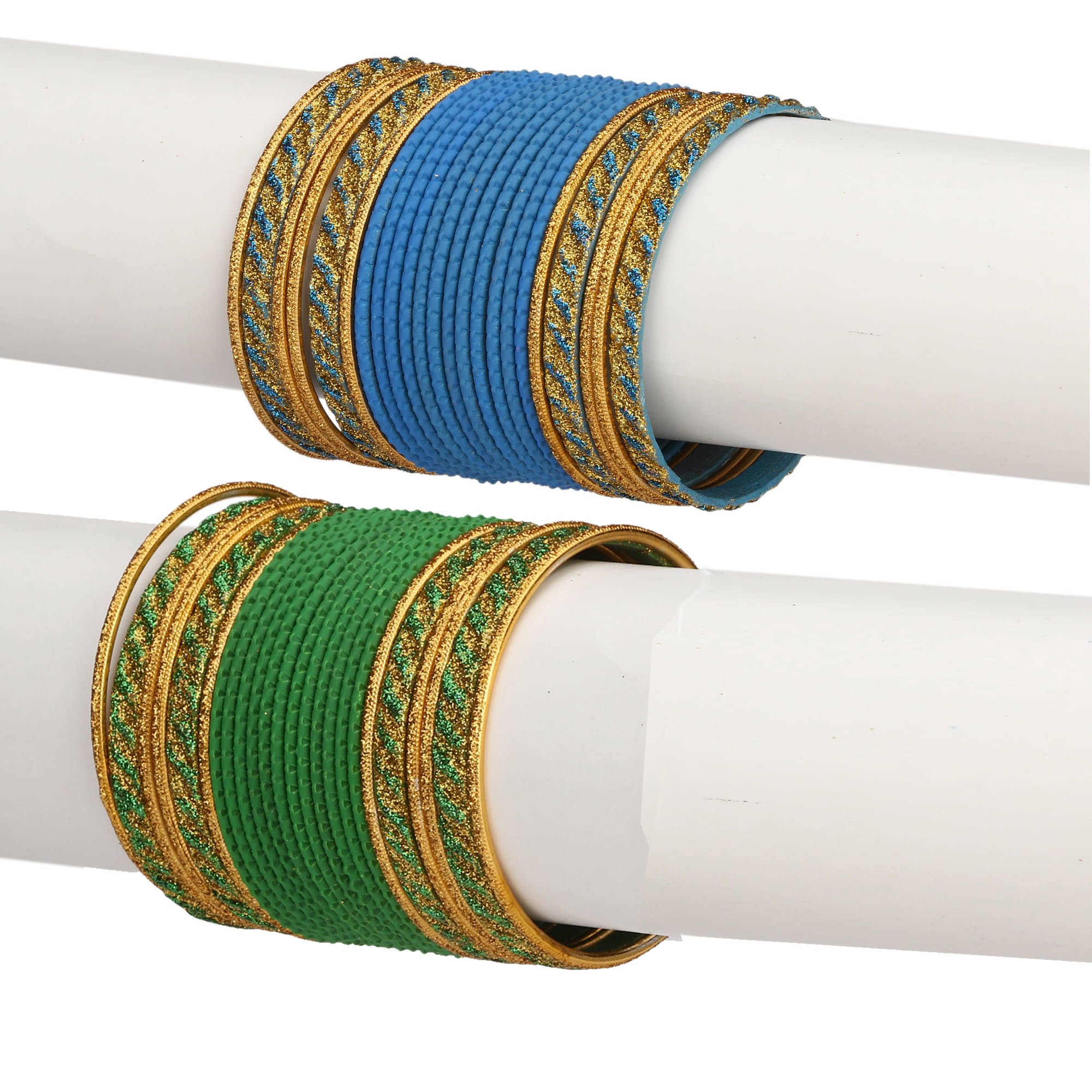 AFAST Colorful Combo Of 2 Metal Bangle Set, For Party And Daily Use, 24 Bangle Each Color AFAST Colorful Combo Of 2 Metal Bangle Set, For Party And Daily Use, 24 Bangle Each Color