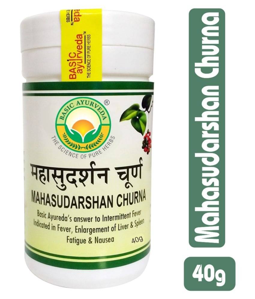 Basic Ayurveda Mahasudarshan Churna Powder 40 gm Pack Of 8 Basic Ayurveda Mahasudarshan Churna Powder 40 gm Pack Of 8