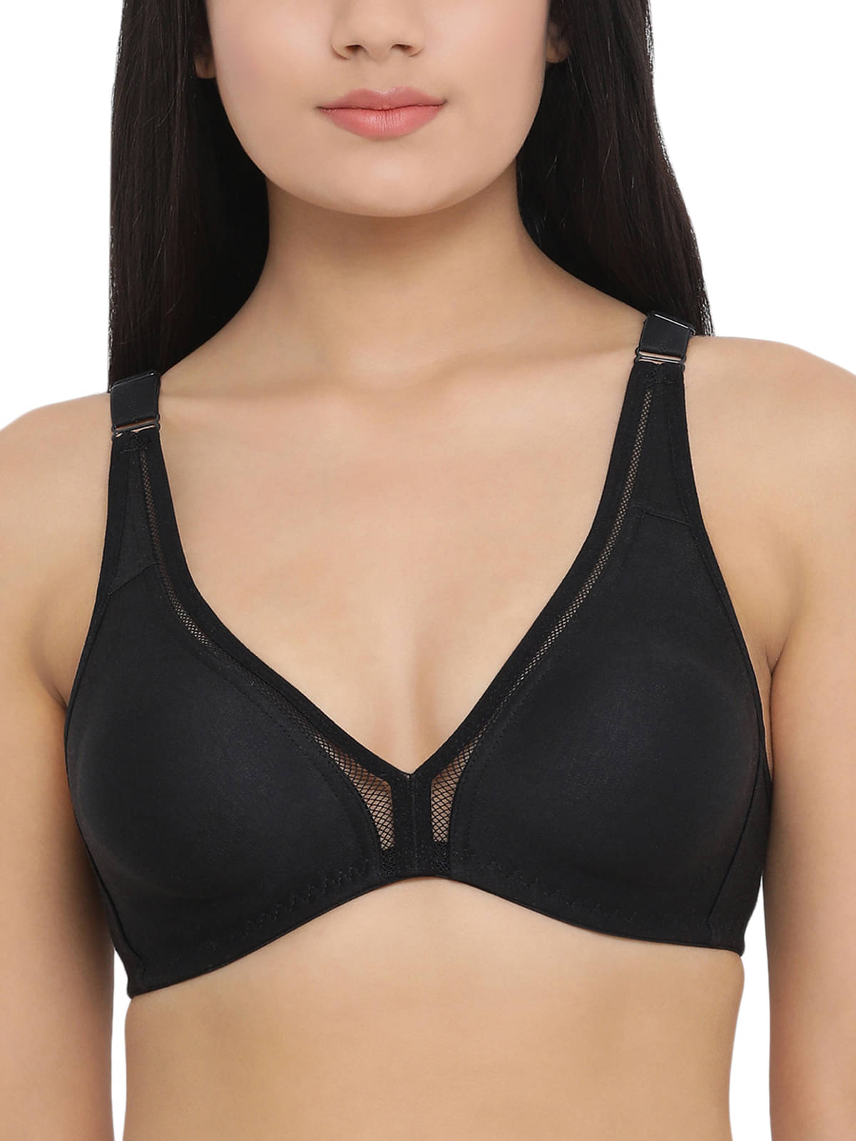 Clovia Cotton Non Padded Women's T-Shirt Bra ( Black )     			Clovia Cotton Non Padded Women's T-Shirt Bra ( Black )