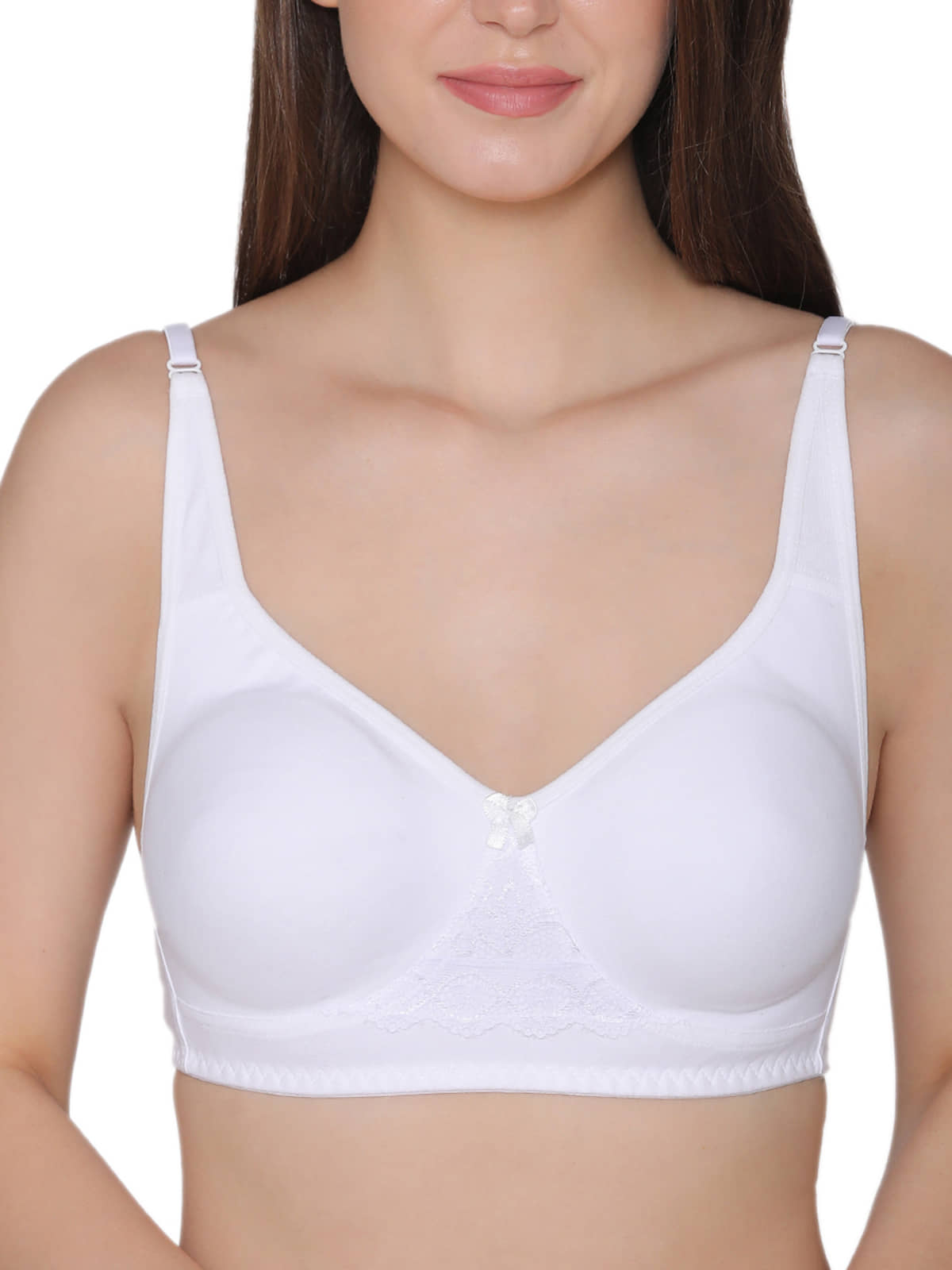 Clovia Cotton Non Padded Women's T-Shirt Bra ( White )