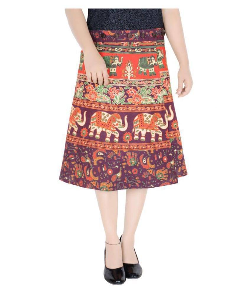     			Sttoffa Cotton Wrap Skirt - Brown