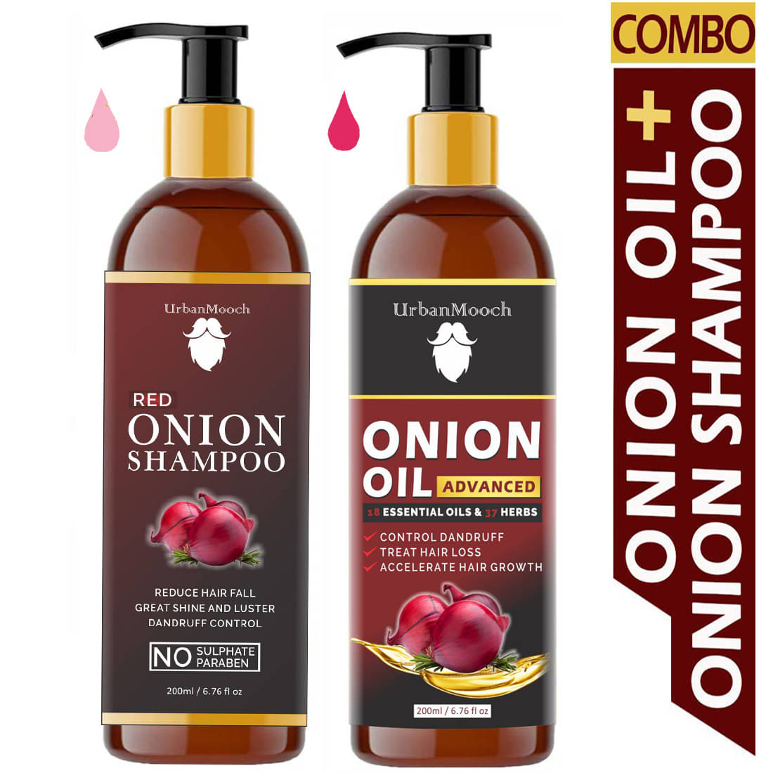 UrbanMooch - Hair Growth Onion Oil 400 ml ( Pack of 2 ) UrbanMooch - Hair Growth Onion Oil 400 ml ( Pack of 2 )