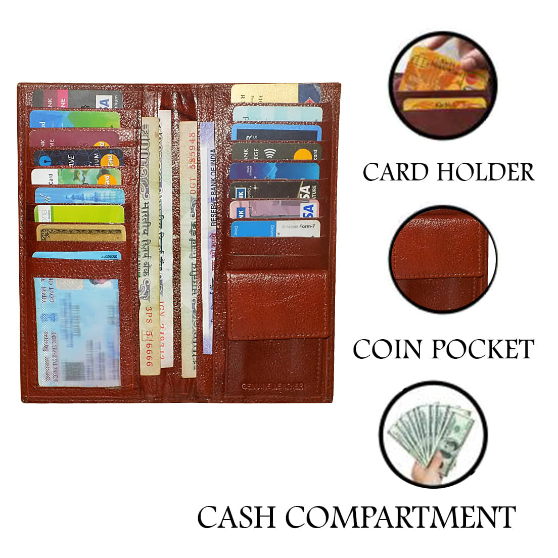 Style 98 Brown Wallet - Handbags | Buy online on ZillyBuy