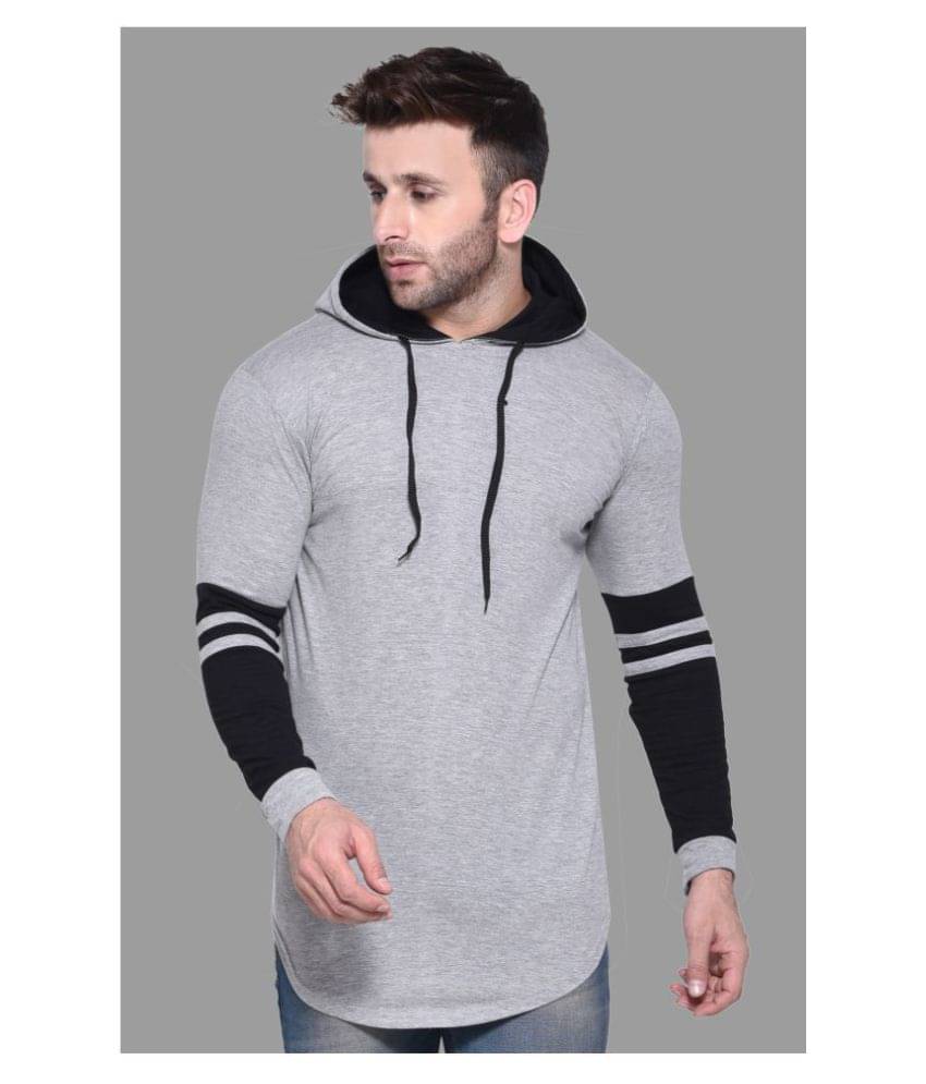 Tfurnish Cotton Blend Silver Solids T-Shirt Tfurnish Cotton Blend Silver Solids T-Shirt