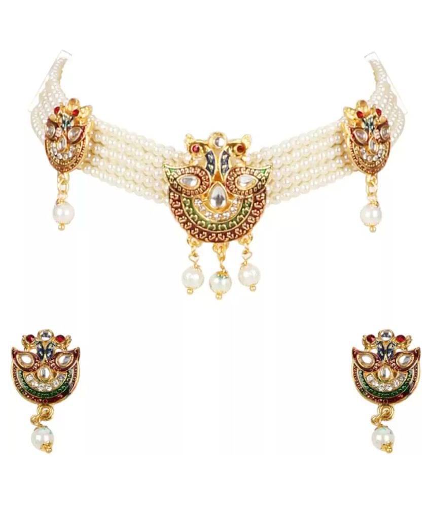     			Bhagya Lakshmi - Multicolor Alloy Necklace Set ( Pack of 1 )