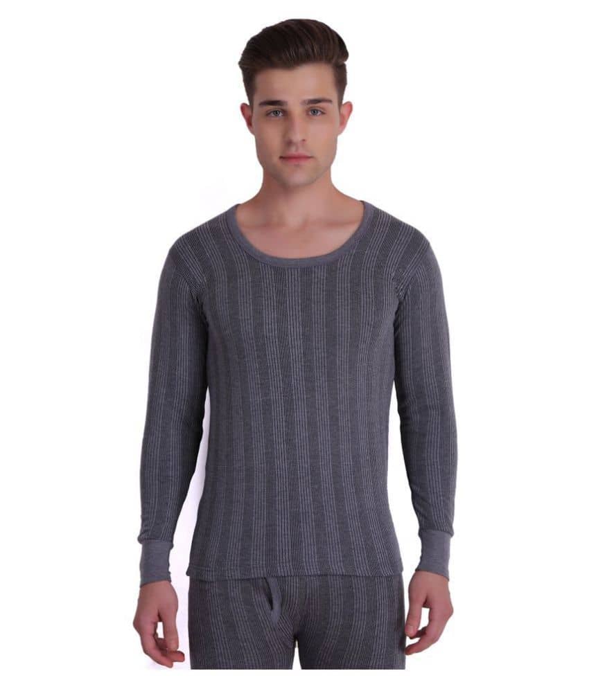 TT Cotton Blend Men's Thermal Tops ( Dark grey )