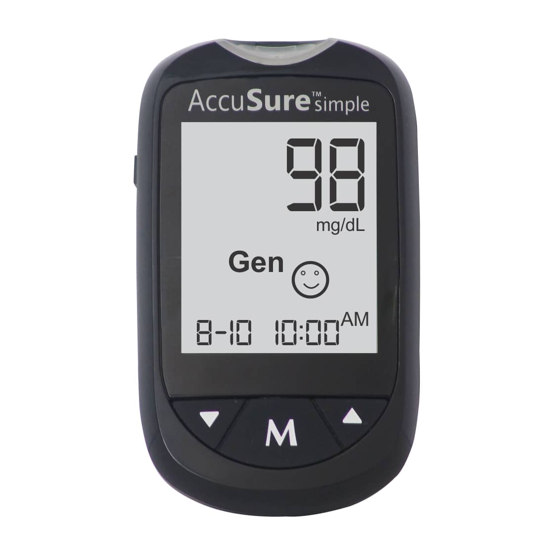 AccuSure Instant Digital Simple Glucometer Kit with 25 Strips,10 Lancet,1 Lancing device