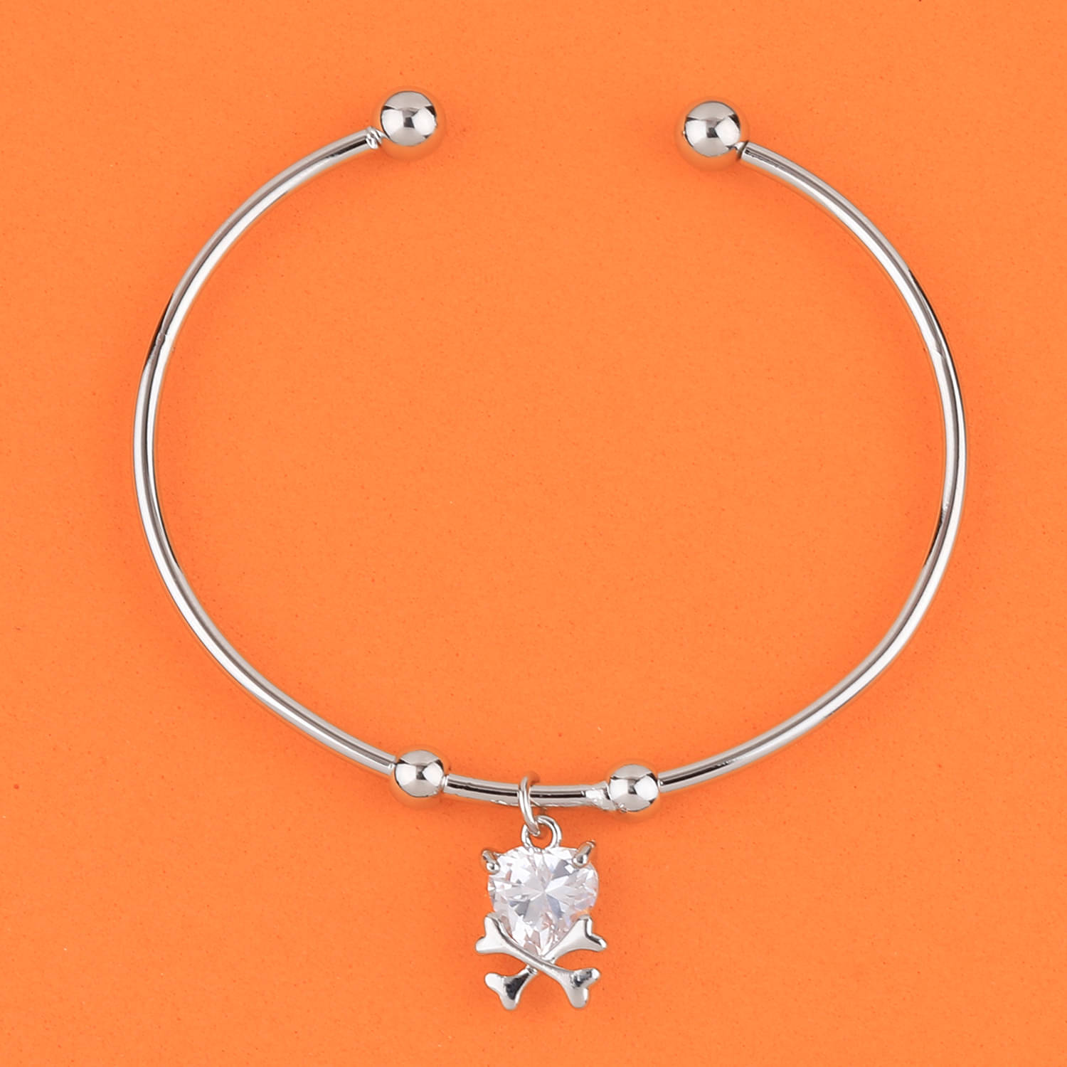 SILVER SHINE Antique Designer Adjustable Bracelet With Diamond For Women Girls SILVER SHINE Antique Designer Adjustable Bracelet With Diamond For Women Girls