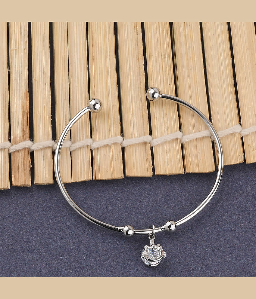 SILVER SHINE Stylish Delicated Adjustable Bracelet With Daimond For Women Girls - Bangles & Bracelets | Buy online on ZillyBuy