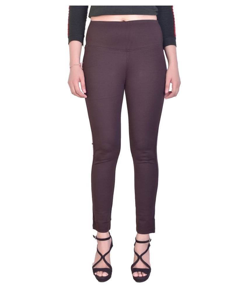     			FCK-3 Cotton Lycra Jeggings - Brown