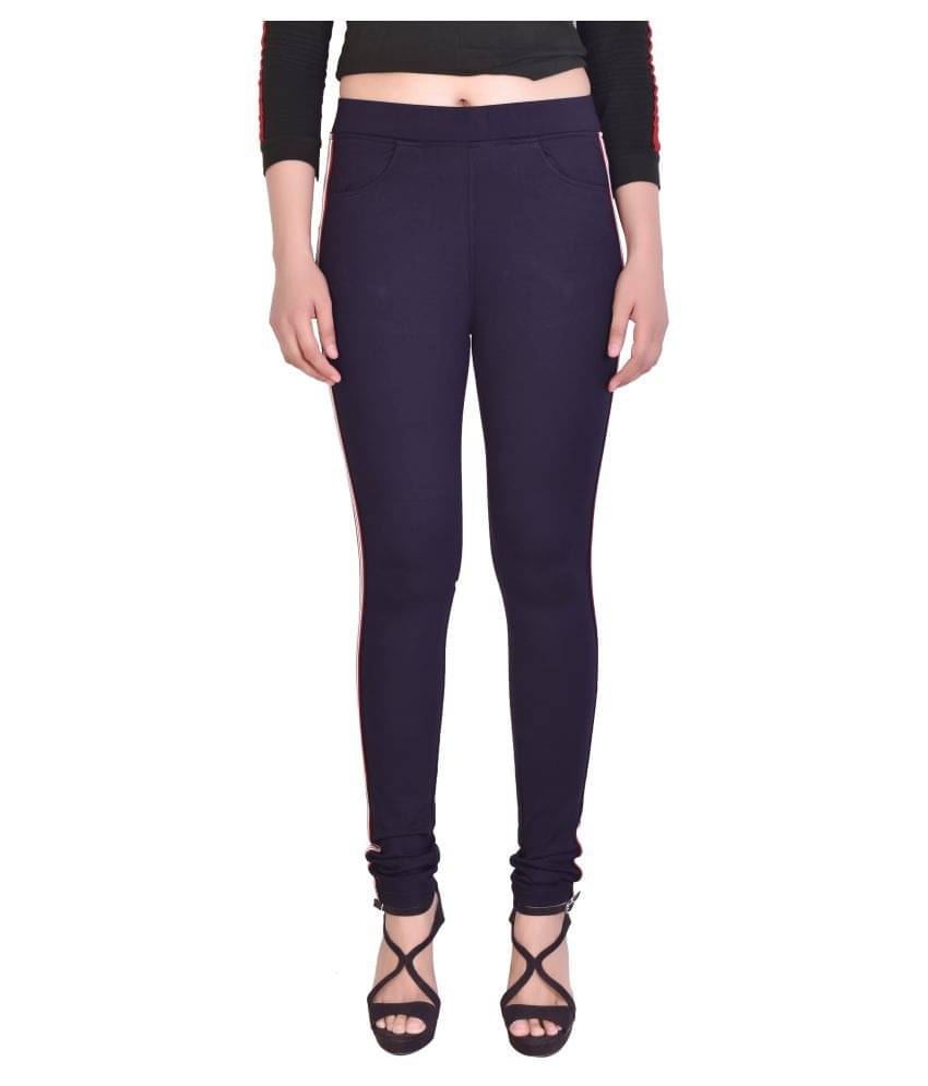     			FCK-3 Cotton Lycra Jeggings - Blue