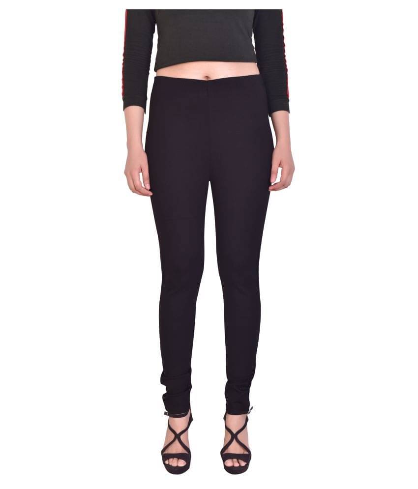     			FCK-3 Cotton Lycra Jeggings - Black