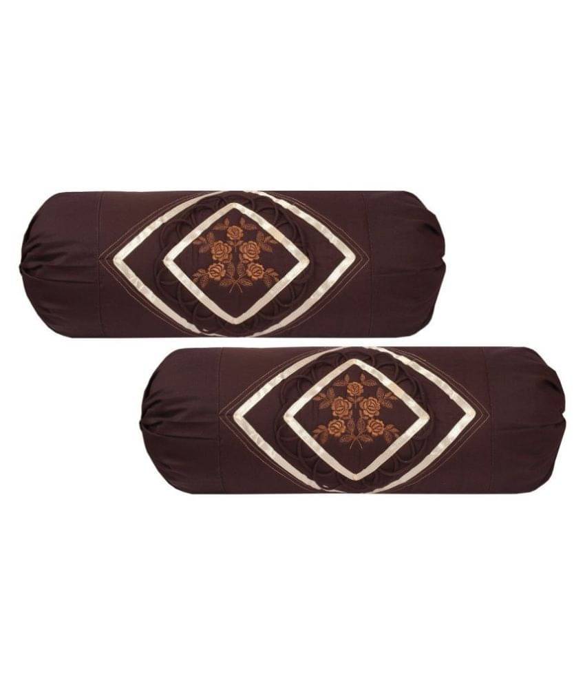 MAHALUXMI COLLECTION Set of 2 Cotton Bolster Covers MAHALUXMI COLLECTION Set of 2 Cotton Bolster Covers