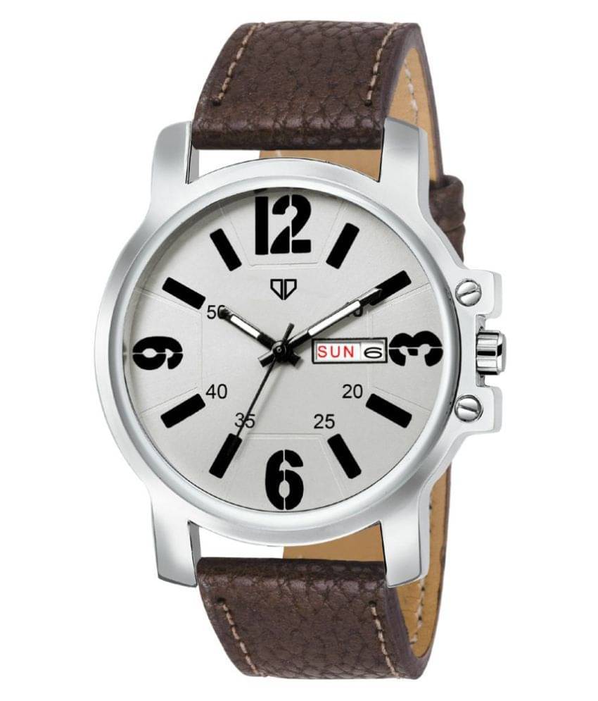     			Walrus Day & Date Leather Analog Men's Watch