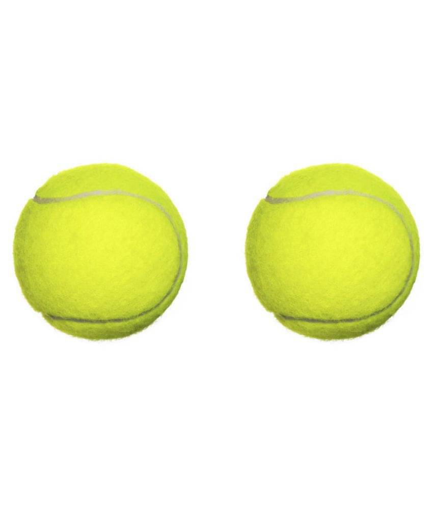     			Emm Emm Pack of 2 Pcs Green-Yellow Cricket Tennis Ball