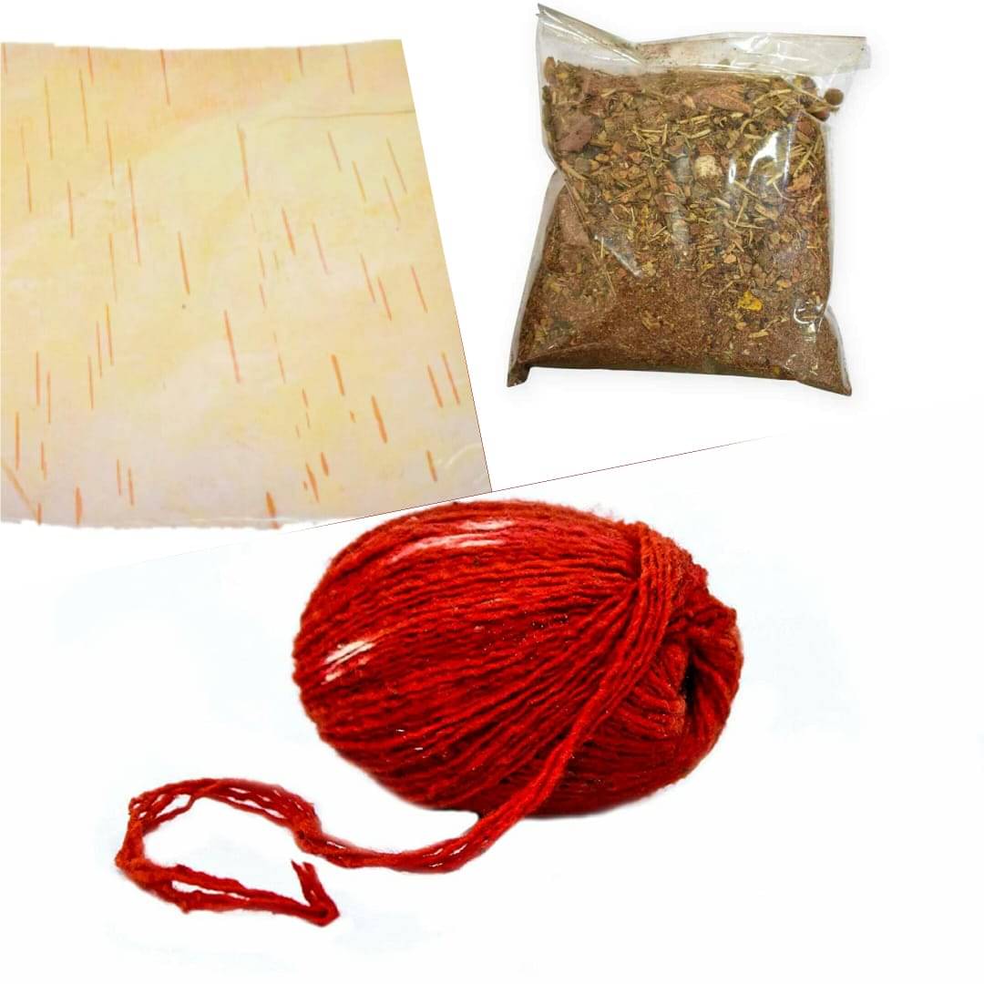     			herbs Power Hawan Pujan Samagri 250Gm +Bhojaptara 1 Pic +Kalawa 1 Pic