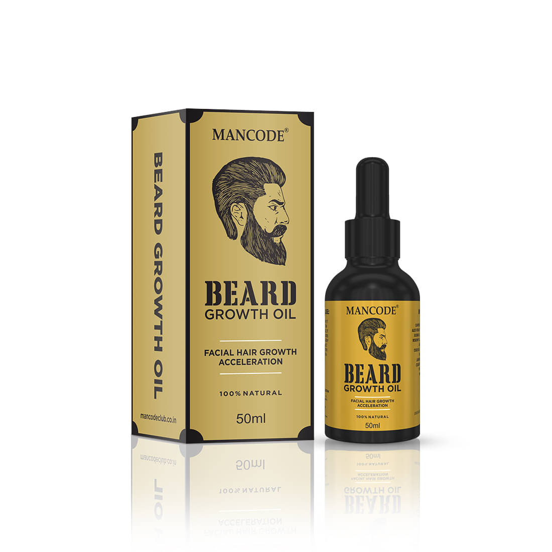     			Mancode Beard Growth Oil for Men , Enriched with Natural Herbs , Fast Beard growth Oil,100 ml (Pack of 1)