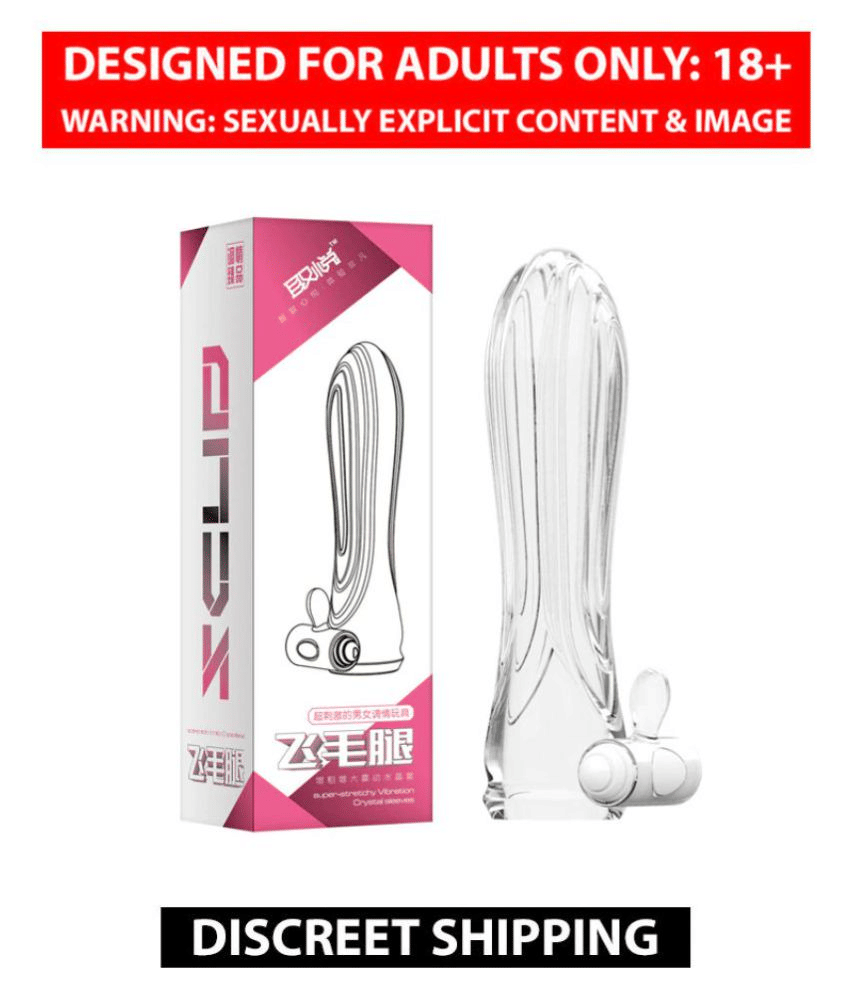 Reusable Vibrating Men's Condom For Men Extra Fun During Intercourse