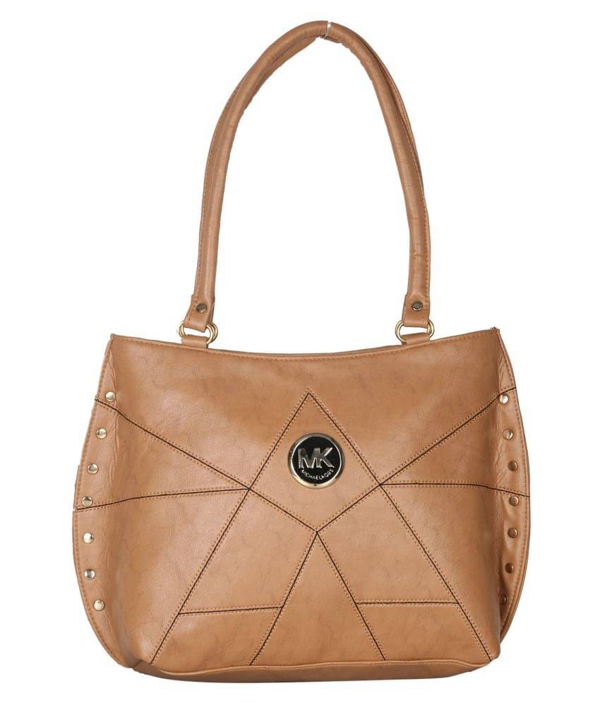     			Goodwin Beige P.U. Shoulder Bag