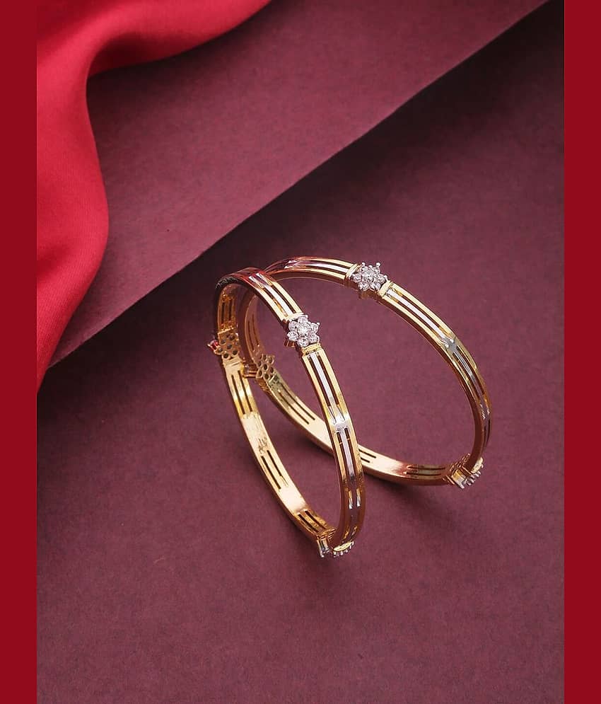 Priyaasi - Gold Bangle (Pack of 2) - Bangles & Bracelets | Buy online on ZillyBuy