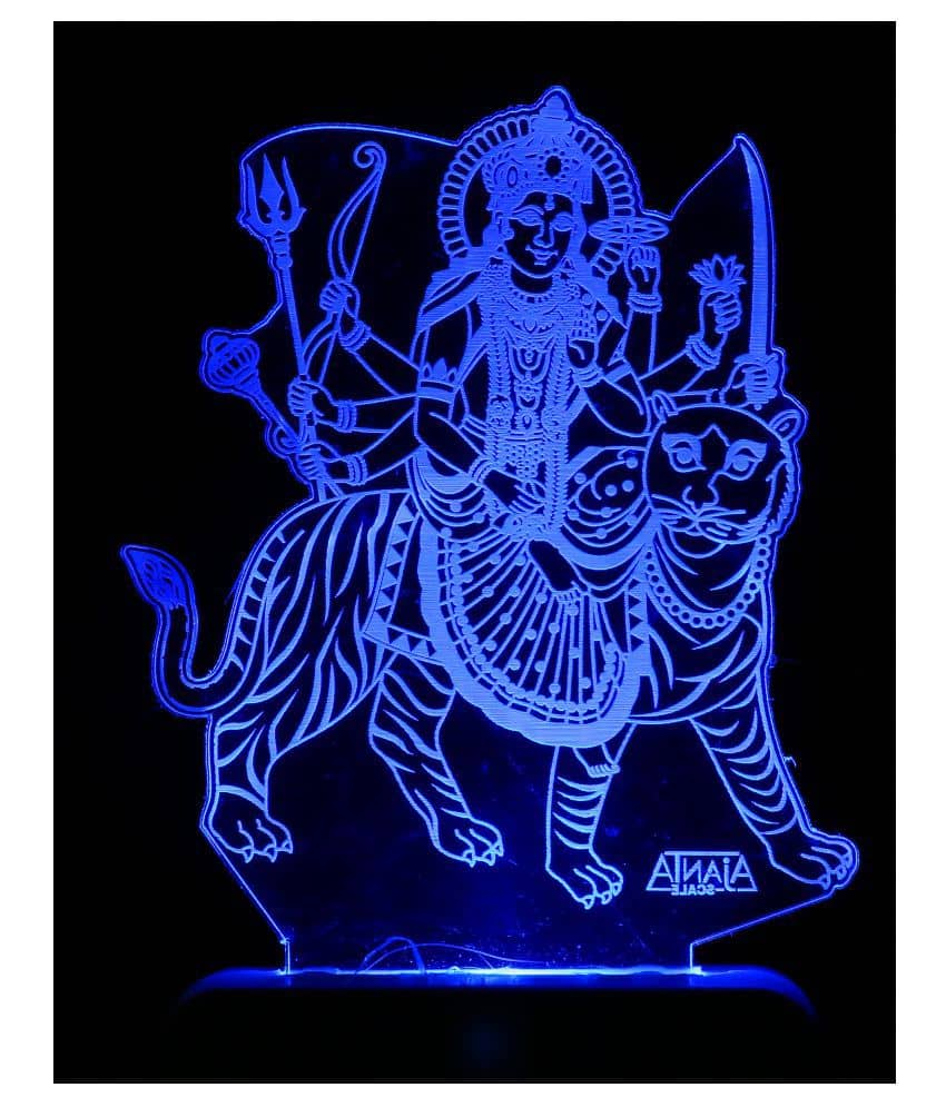 SUPER AJANTA 2021  Sree Ambajima  Sree Saktima 3D Night Lamp Multi - Pack of 1 - Electricals | Buy online on ZillyBuy