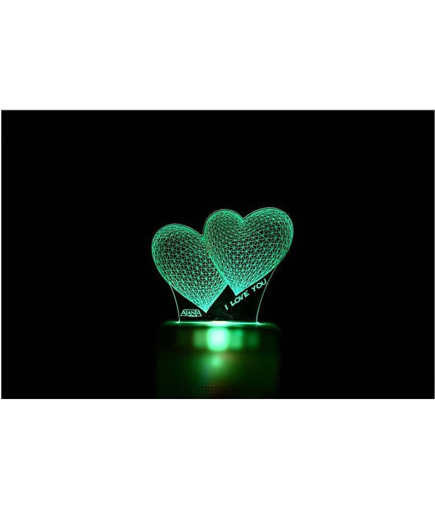 SUPER AJANTA 2035 Hart Dil 3D Night Lamp Multi - Pack of 1 - Electricals | Buy online on ZillyBuy