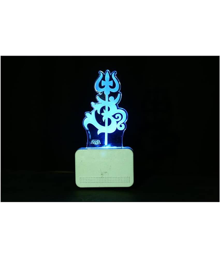 SUPER AJANTA Om Trisul 2037 3D Night Lamp Multi - Pack of 1 - Electricals | Buy online on ZillyBuy