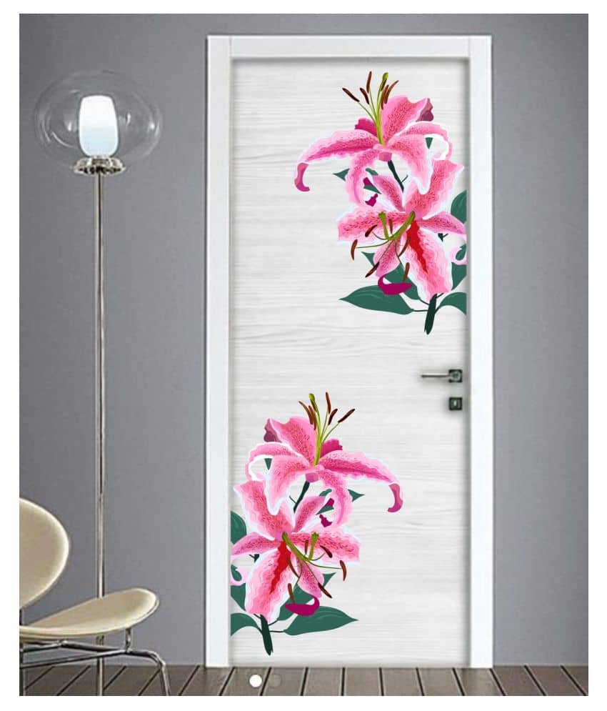 Sticker Studio Floral Floral Sticker ( 58 x 56 cms )
