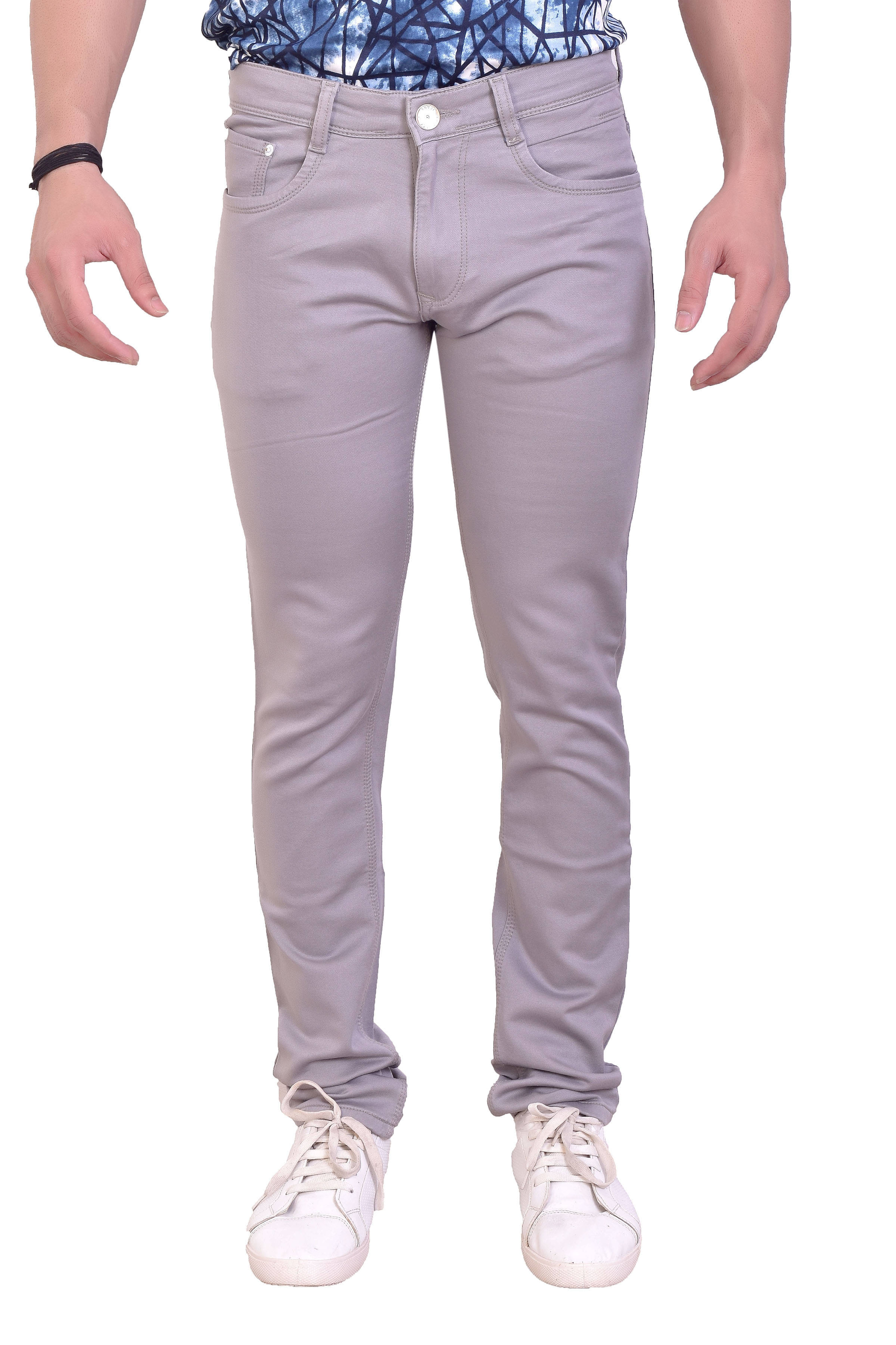     			Awack Grey Slim Jeans