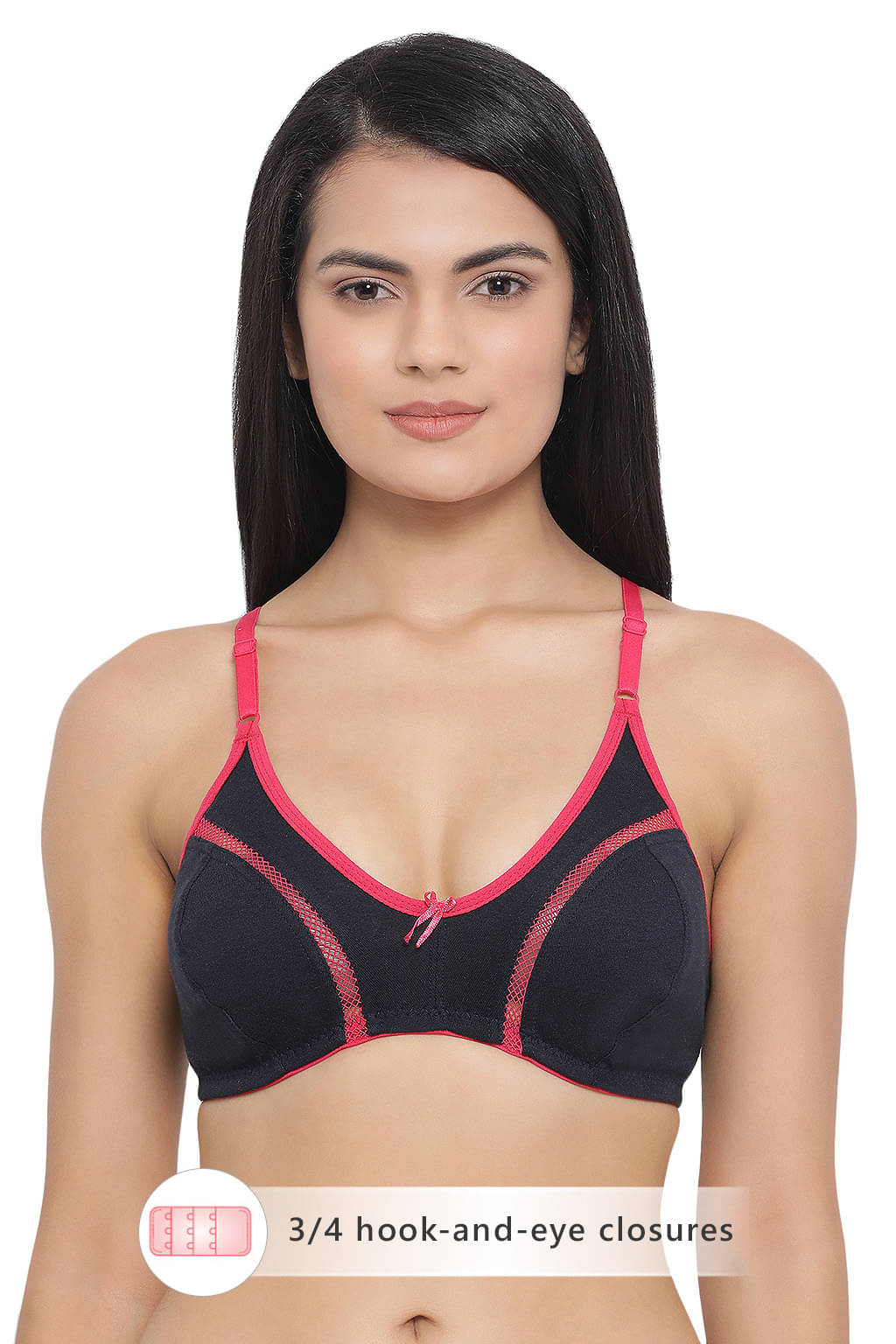     			Clovia Cotton Non Padded Women's Everyday Bra ( Black )