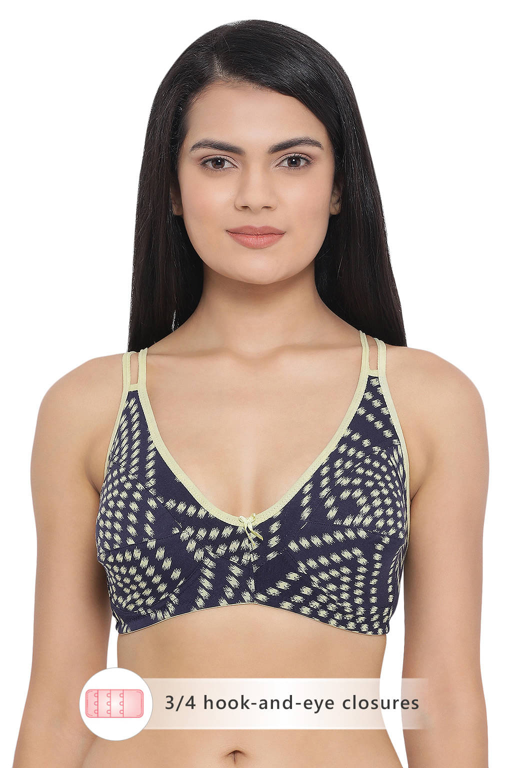 Clovia Cotton Non Padded Women's Everyday Bra ( Blue )     			Clovia Cotton Non Padded Women's Everyday Bra ( Blue )