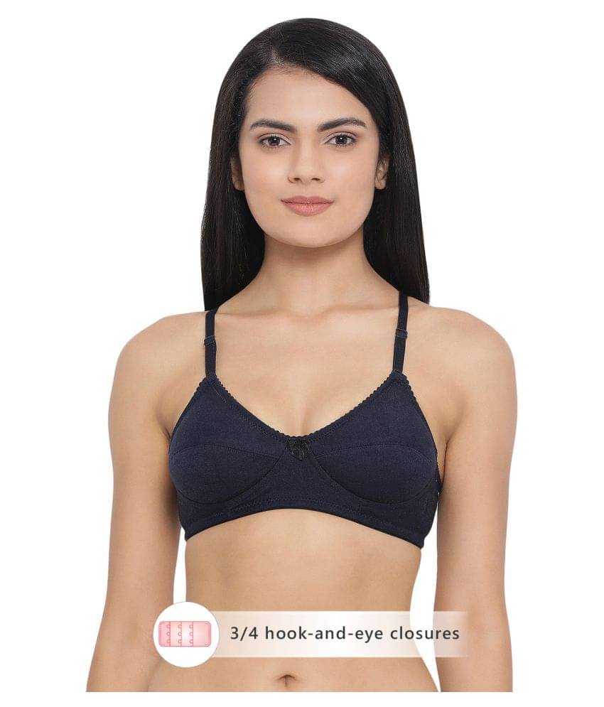 Clovia Cotton Everyday Bra - Blue Clovia Cotton Everyday Bra - Blue