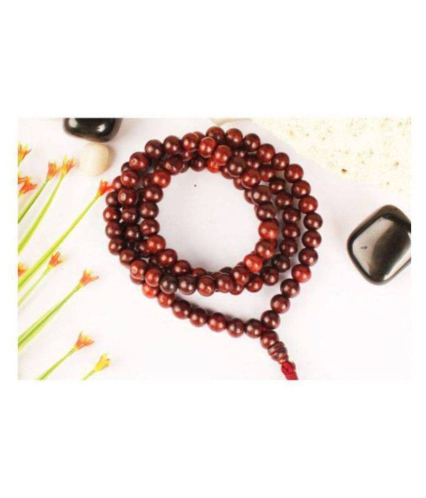 Loard Shiva100% Orginal 8MM Pure Red Chandan/Sandalwood Mala 108+1 For japa & wearing Loard Shiva100% Orginal 8MM Pure Red Chandan/Sandalwood Mala 108+1 For japa & wearing