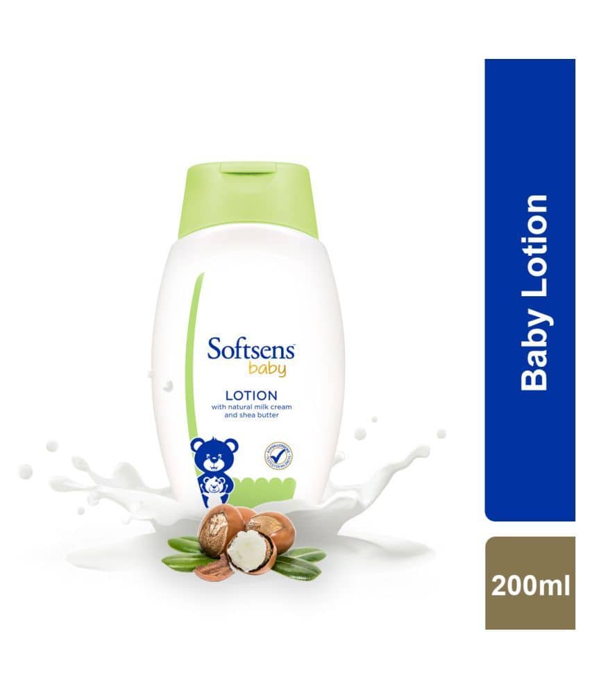 Softsens Baby Nourishing Lotion, 200ml with Milk Cream & Shea Butter For Face & Body Kids