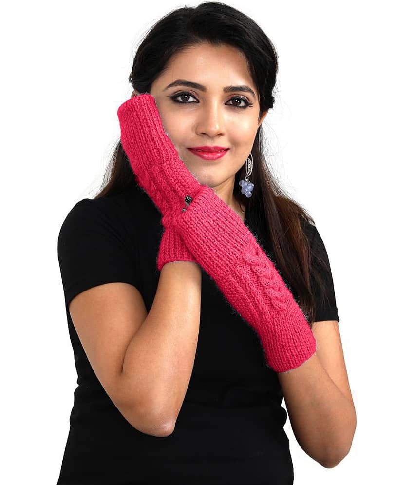 KC Store Women's Handmade Woolen Fingerless Gloves For Winters - Dupattas & Shawls | Buy online on ZillyBuy