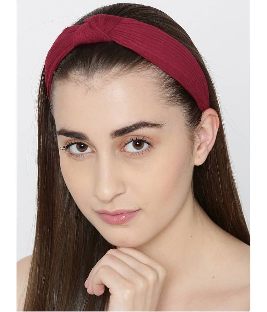 Prita Maroon Casual Hair Band - Jewellery Sets | Buy online on ZillyBuy