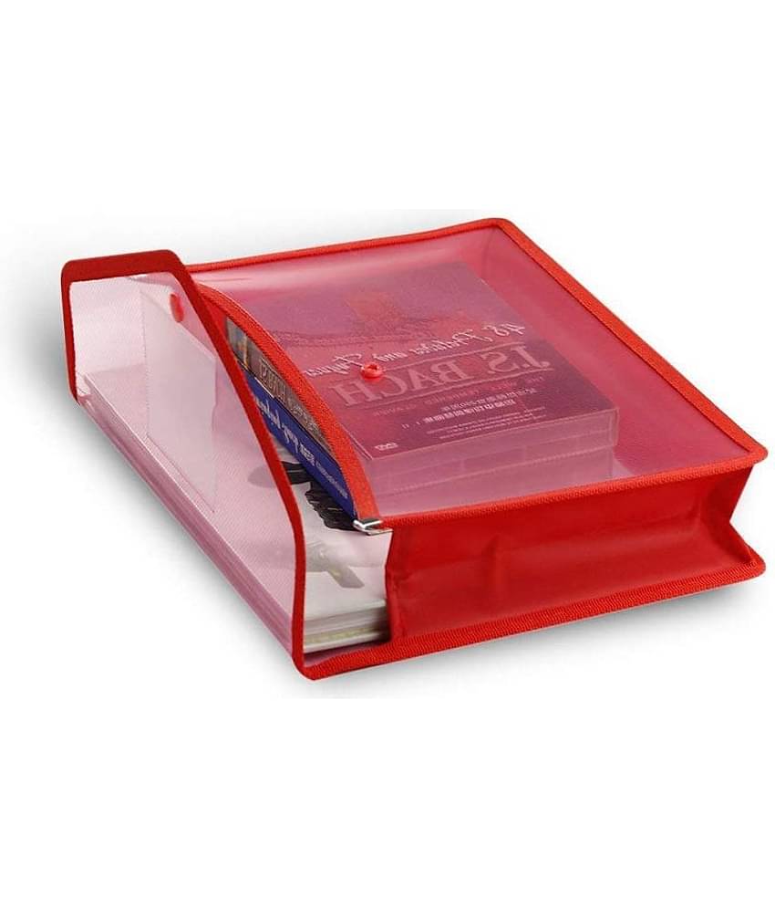 G-1 Transparent Poly-Plastic A4 Documents File Storage Bag With Snap Button Set Of 10