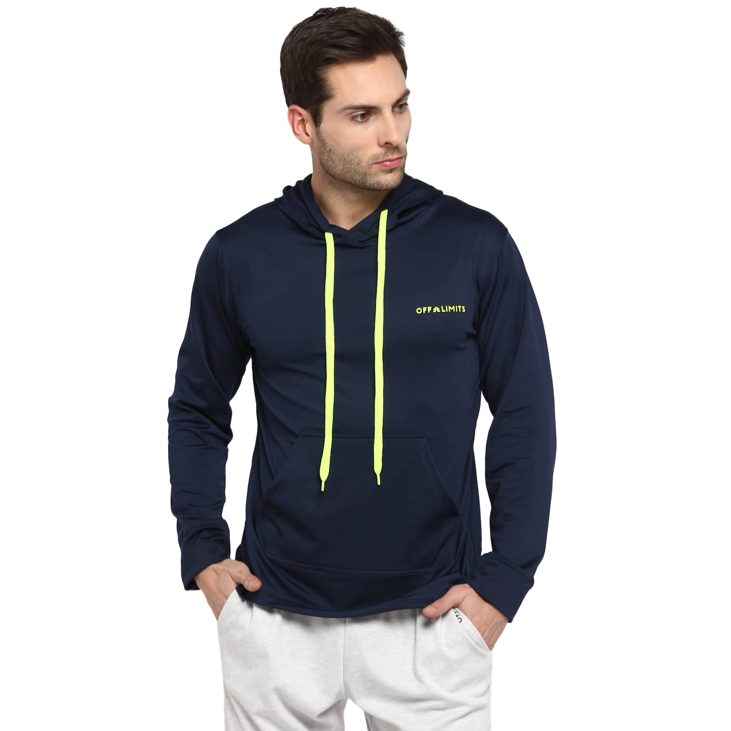 OFF LIMITS Navy Polyester Fleece Sweatshirt OFF LIMITS Navy Polyester Fleece Sweatshirt