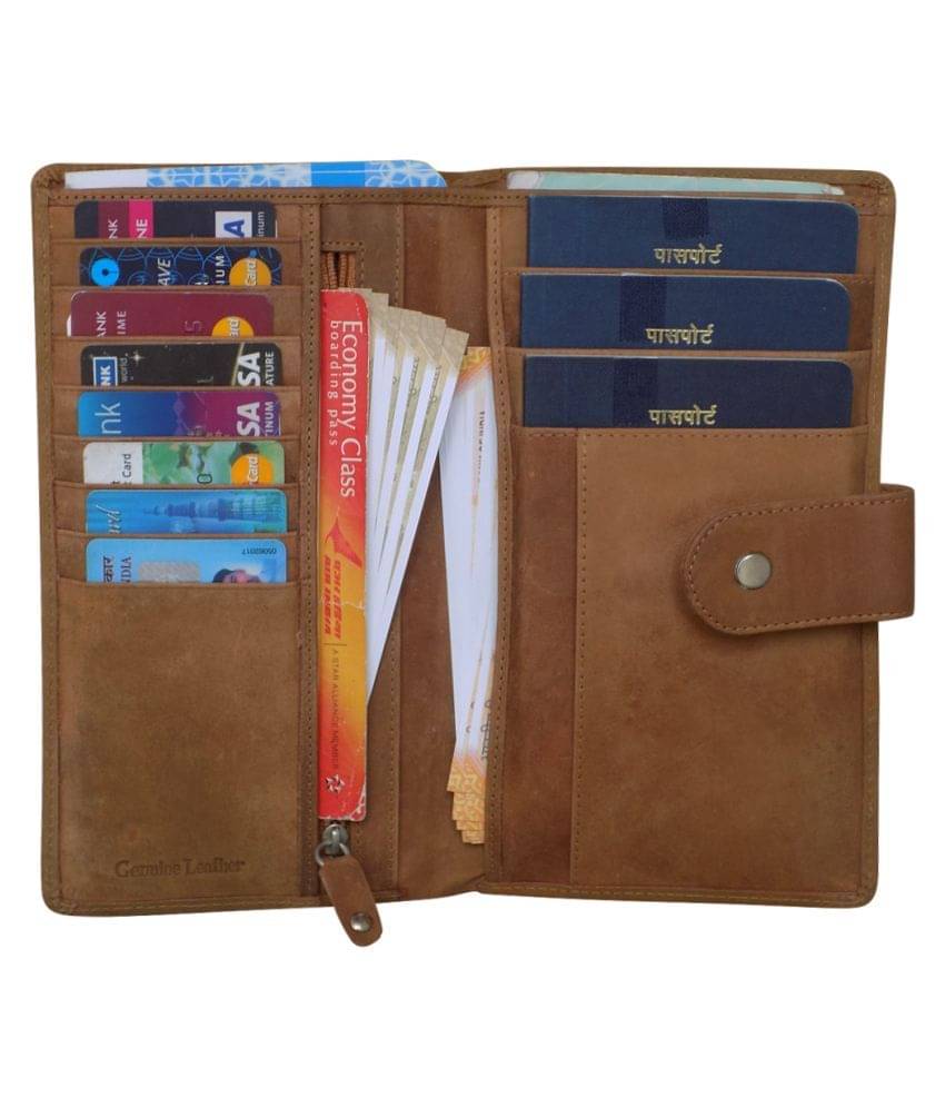     			Style 98 Leather Tan Passport Holder